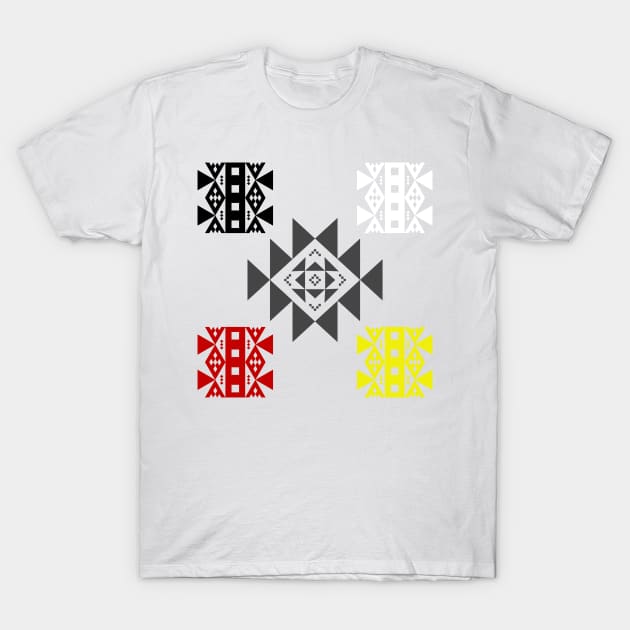 4 Colors Tribal T-Shirt by MrPhilFox